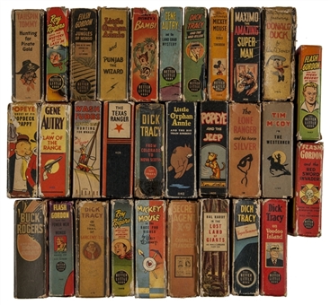 1930s "Big Little Books" Collection (30 Different) Including Buck Rogers, Dick Tracy and Flash Gordon